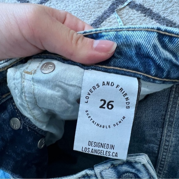 NWT Lovers + Friends Reece High Rise Slim Straight Jeans - Picture 11 of 13